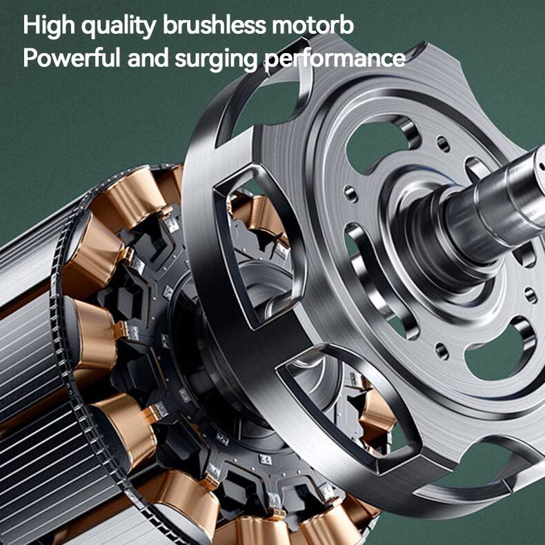 High quality brushless motor  
Powerful and surging performance