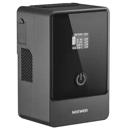 USBA TSBC BATTERY: 16.6V DC BV: 0.0V DCI2V: 0.0V USB-A: 0.0V 100% USB-C: 0.0V NEEWER