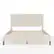 Alt View 18. Martha Stewart - Britta Faux Linen Upholstered Queen Size Platform Bed with Piped Headboard - Beige Fabric/Walnut Legs.