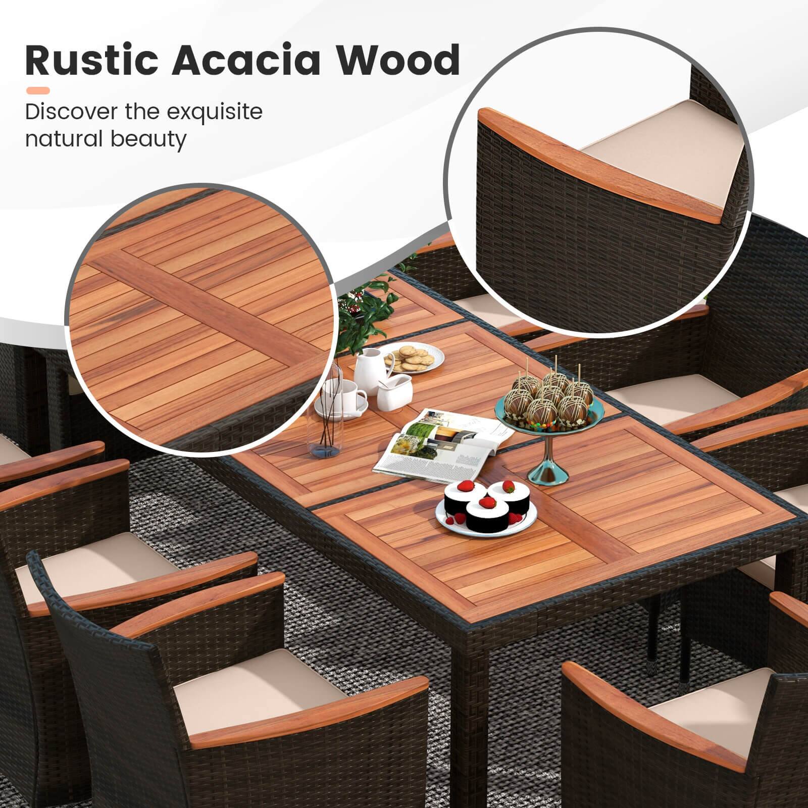 Rustic Acacia Wood  
Discover the exquisite natural beauty