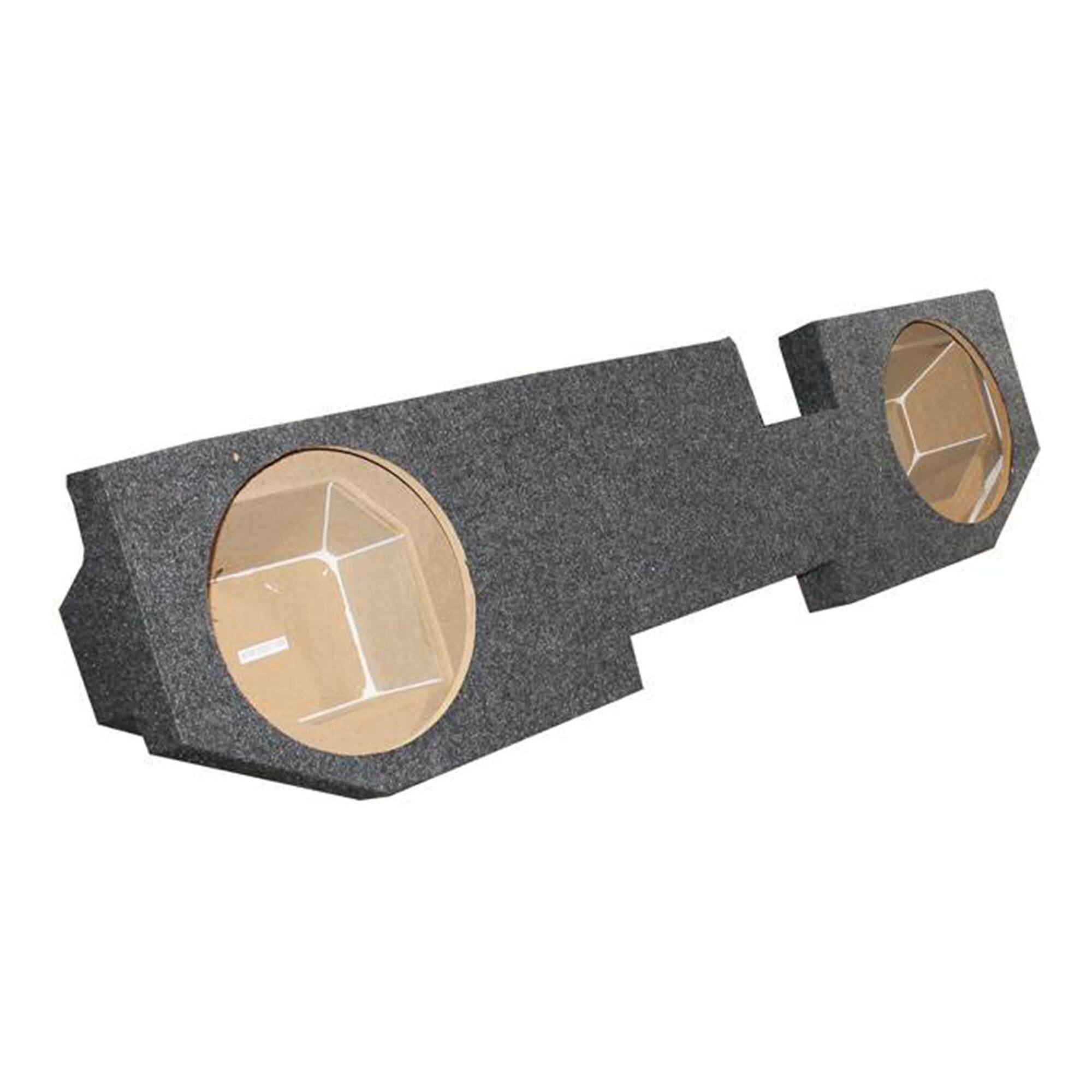 Alt View 5. QPower - QPower QDODGE104DOOR Dodge Quad Cab '02-15 Dual 10" Truck Subwoofer Box - Charcoal Black.