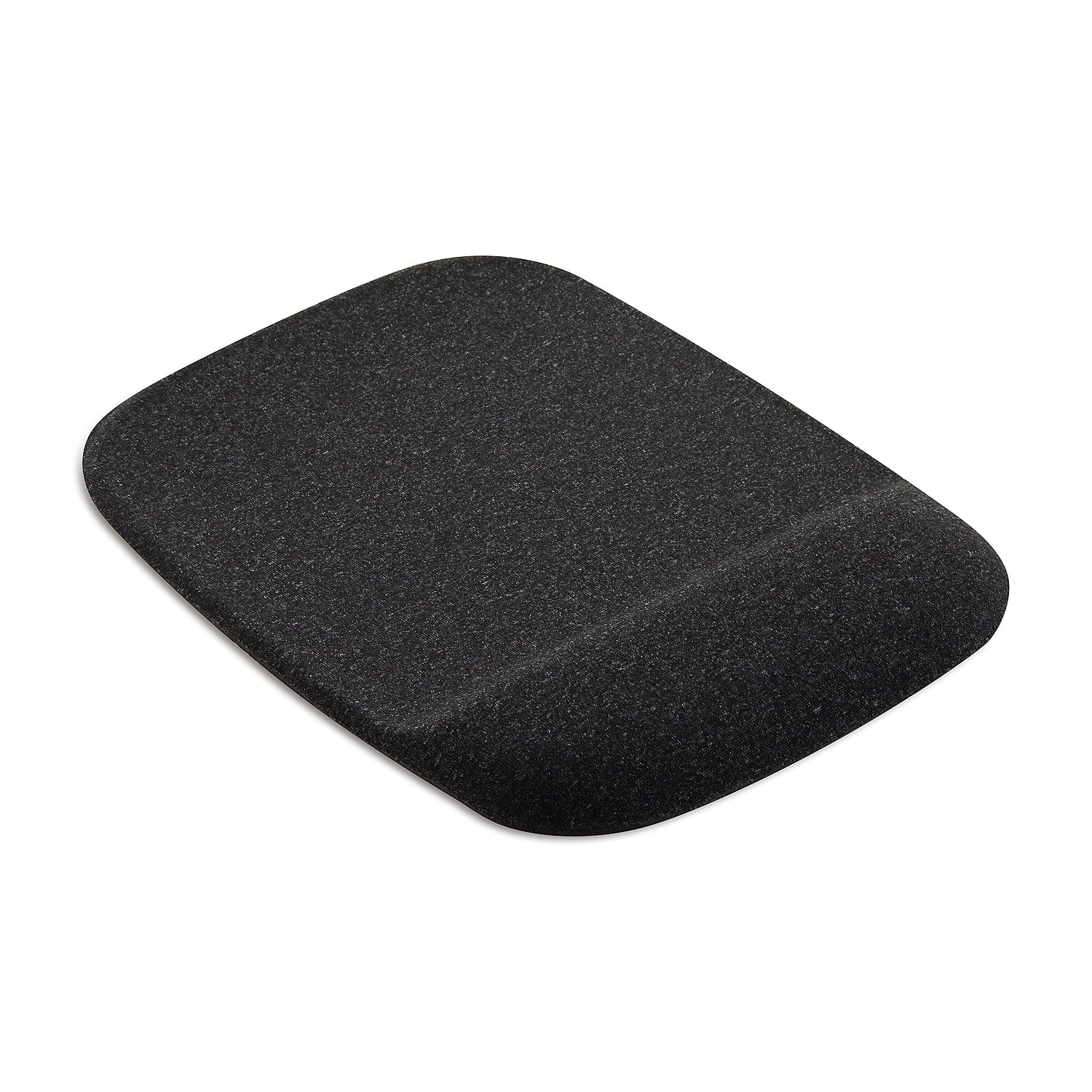Front. Staples TECH - Staples TECH Gel Non-Skid Mouse Pad/Wrist Rest Combo, Black (79054) - Black.