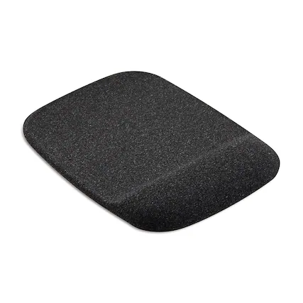 Front. Staples TECH - Staples TECH Gel Non-Skid Mouse Pad/Wrist Rest Combo, Black (79054) - Black.