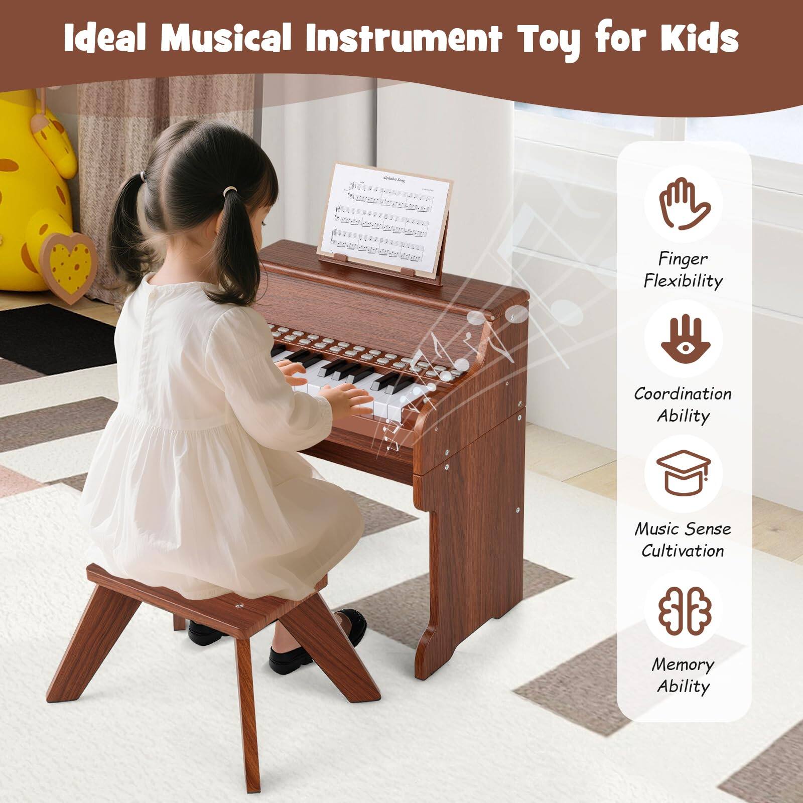 Ideal Musical Instrument Toy for Kids

- Finger Flexibility
- Coordination Ability
- Music Sense Cultivation
- Memory Ability