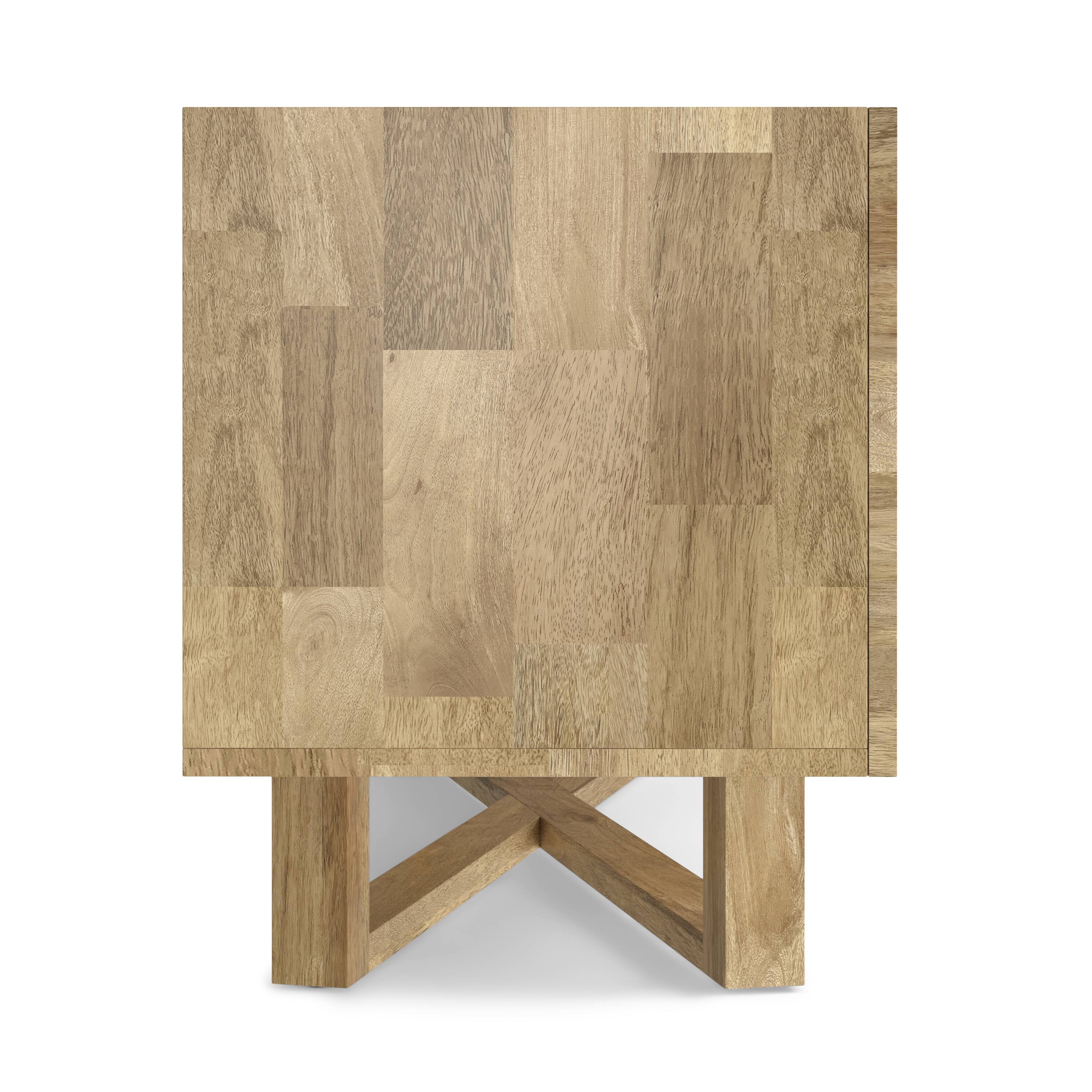 Alt View 1. Simpli Home - Harrow SOLID MANGO WOOD 60 inch Wide Contemporary Modern TV Media Stand - Natural.