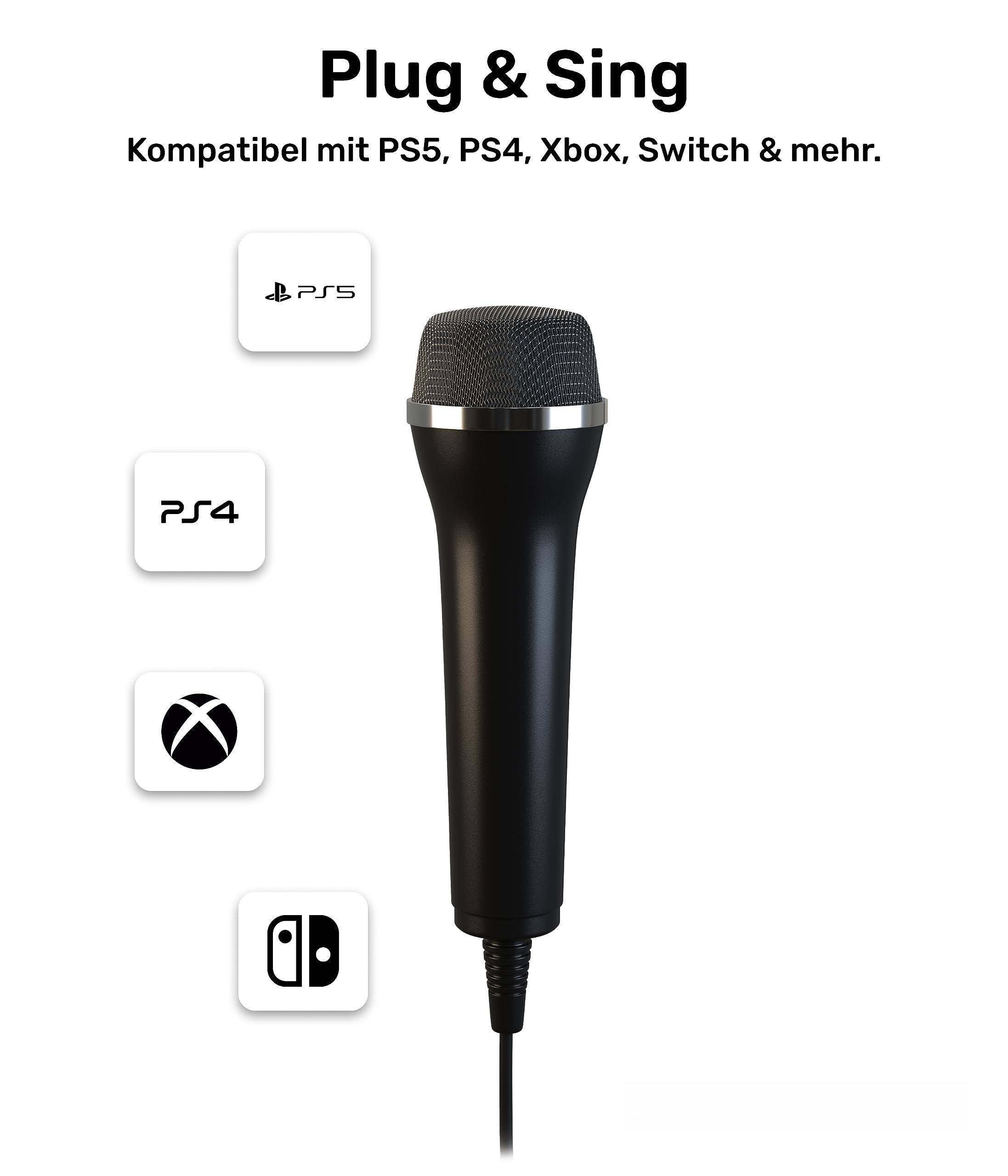 Plug & Sing  
Kompatibel mit PS5, PS4, Xbox, Switch & mehr.