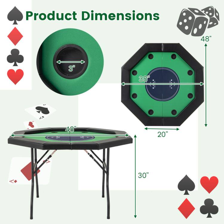 Product Dimensions

- 48" (height)
- 38" (width)
- 20" (depth)
- 3" (hole diameter)
- 48" (table length)
- 30" (table width)