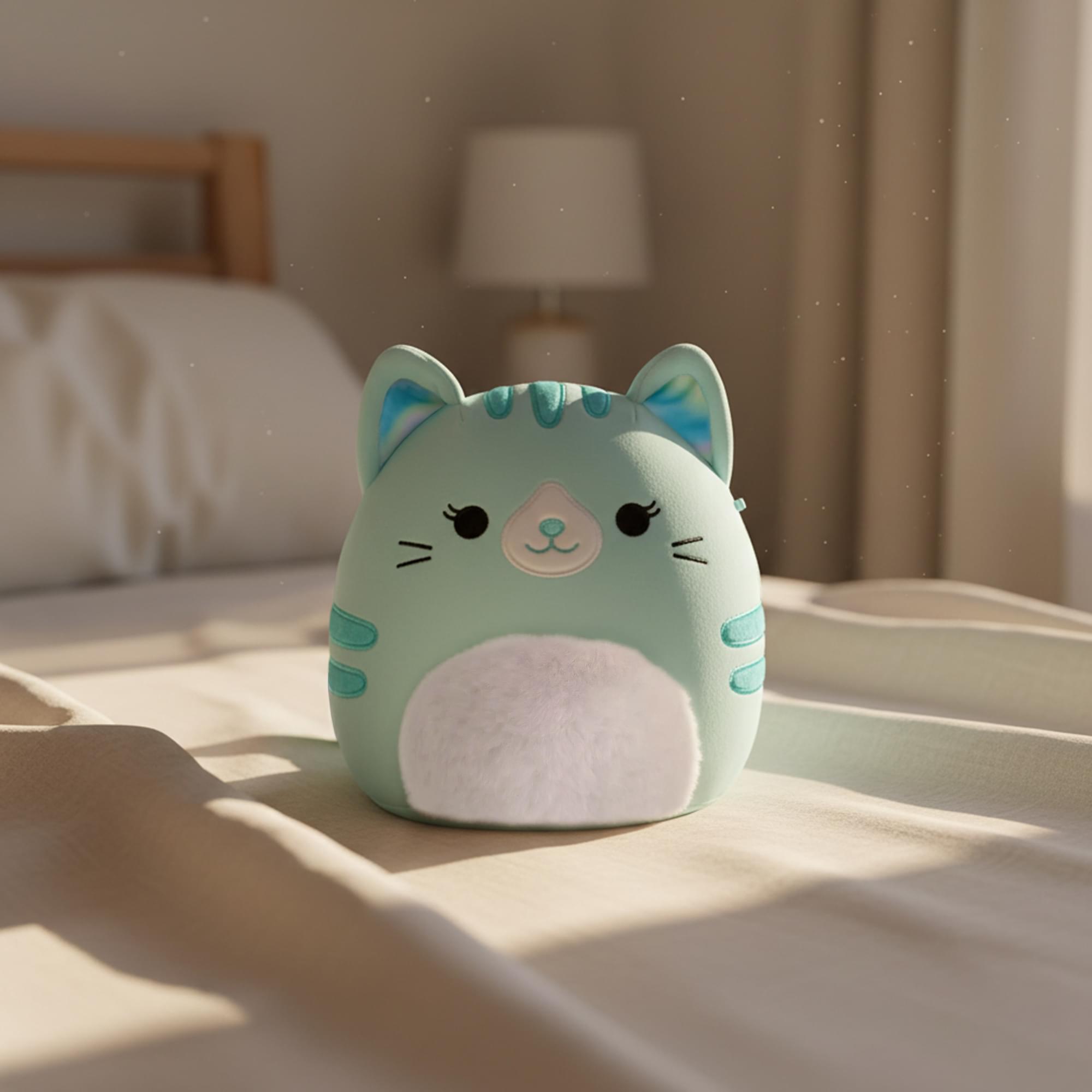 Alt View 2. Kellytoy - Squishmallows 8 Inch Plush | Corinna The Cat - Blue.