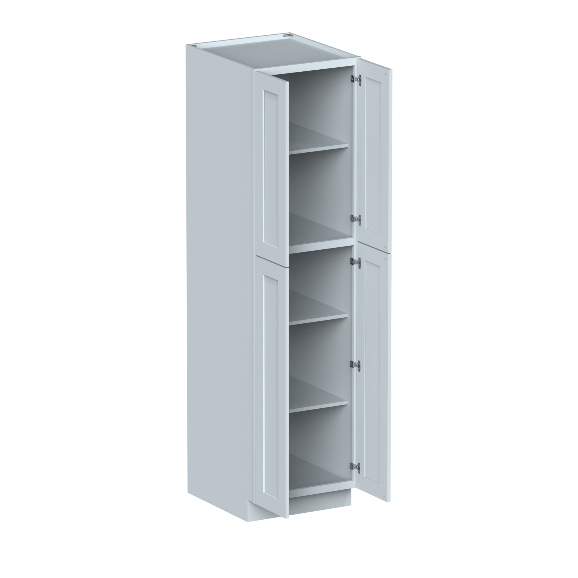 Alt View 2. Boyel Living - Dove Gray Pantry Cabinets 90.Wx27in.H Ready to Assemble Kitchen Cabinets 4Doors HDF Door - DOVE GRAY.