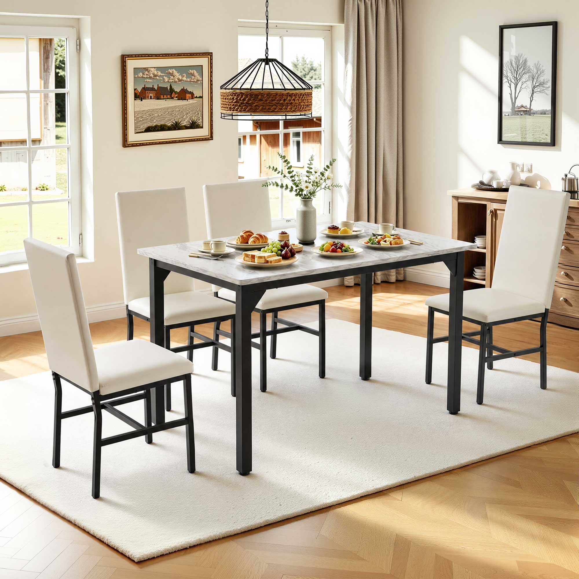White Chair+White Tabletop