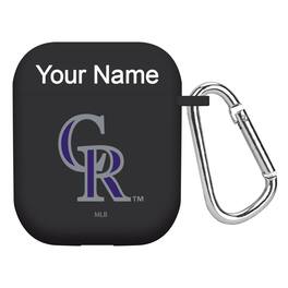 Artinian - Colorado Rockies Personalized Silicone AirPods Case Cover - Multicolor
