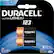 Front. Duracell - Ultra CR123 Battery - Black, Orange.