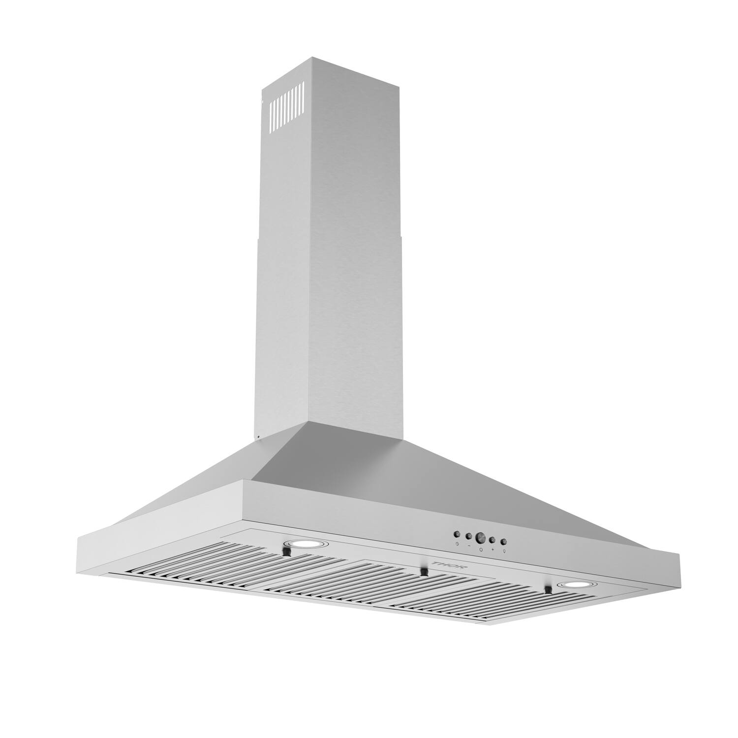Left. Thor Kitchen - 36 Inch Convertible Wall Mounted Chimney Range Hood in Stainless Steel - Stainless steel.