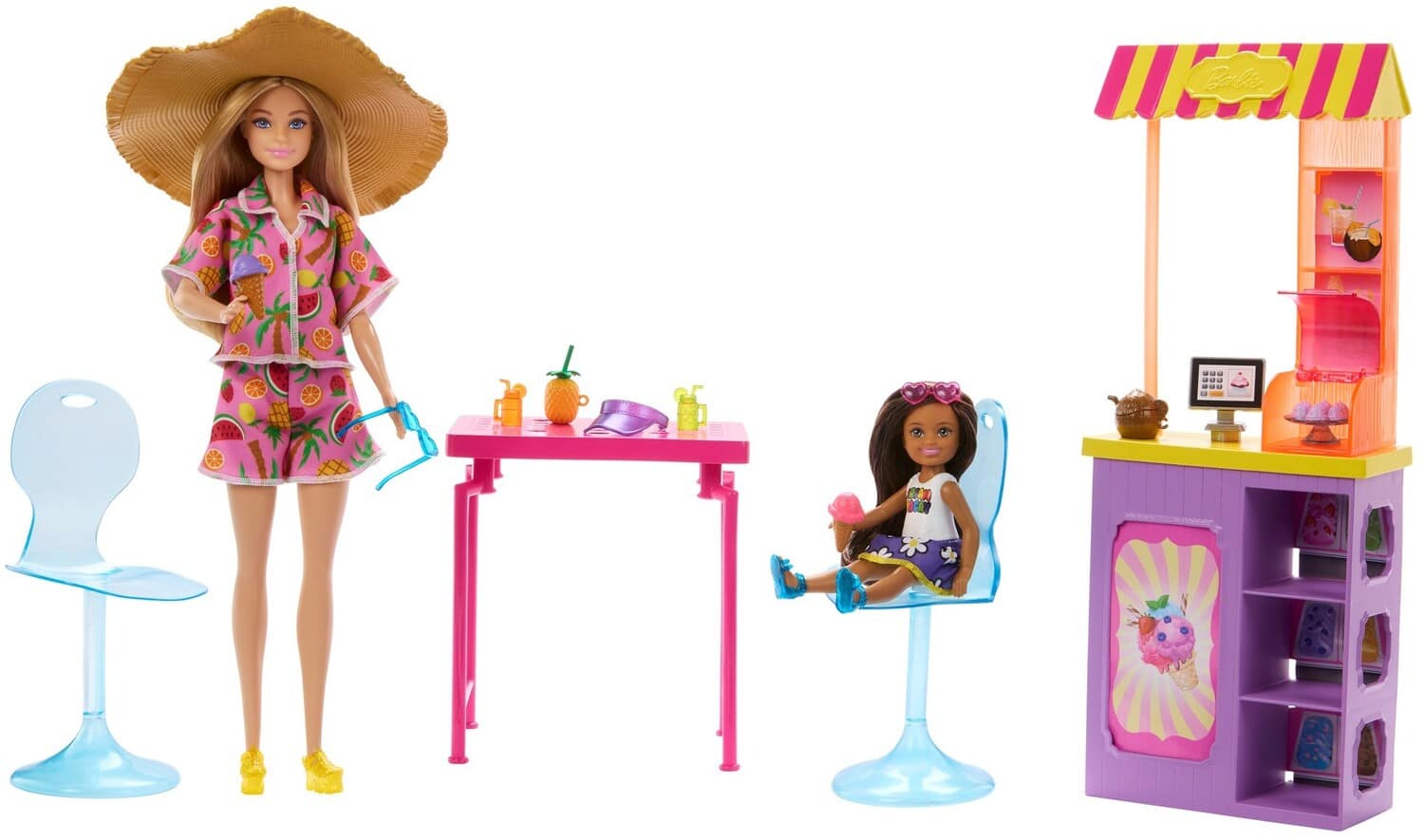 Mattel - Barbie Summer Vacation Beach Shack Playset with 2 Dolls - COLLECTIBLES - Multicolor price history on PriceWatchPro