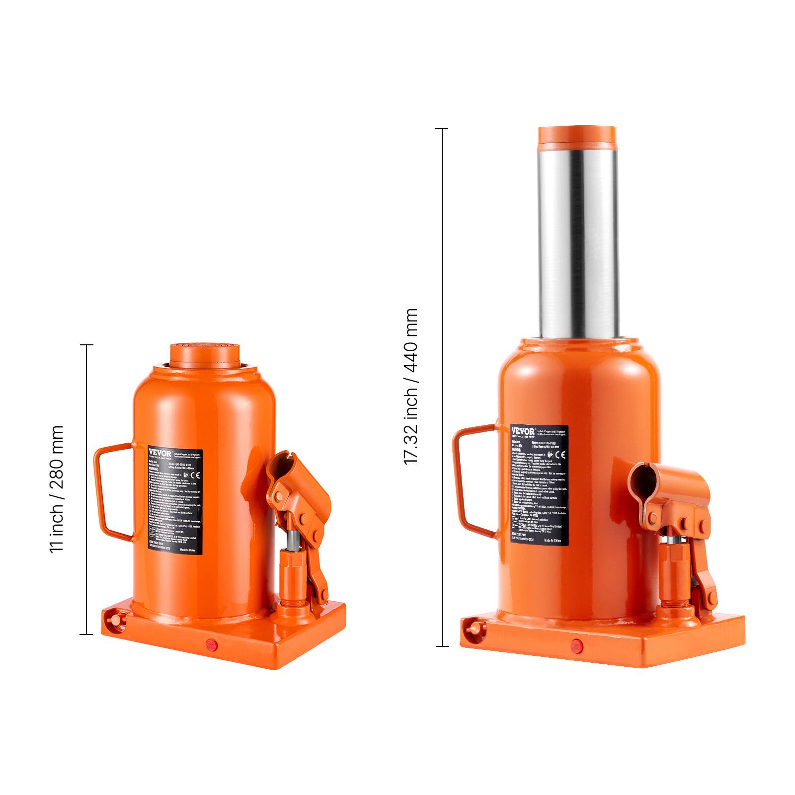mm 280 ch / 280 / inch 11 YEVM - 1 + CE  
mm 440 / inch 17.32 TEVOR