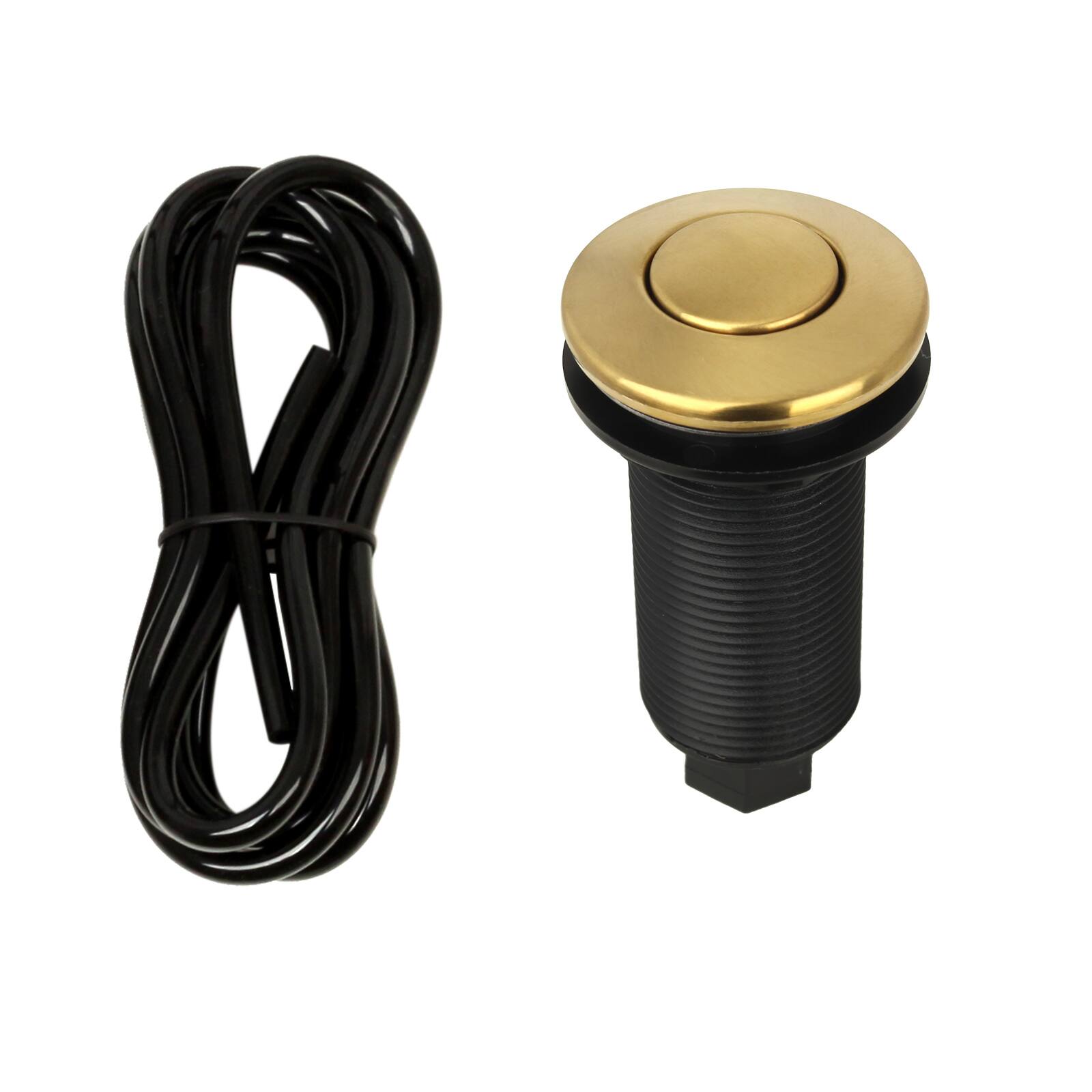 Alt View 1. Akicon - Akicon Sink Top/Counter Top Garbage Disposal Air Switch with Air Hose in Brushed Gold - Brushed Gold.