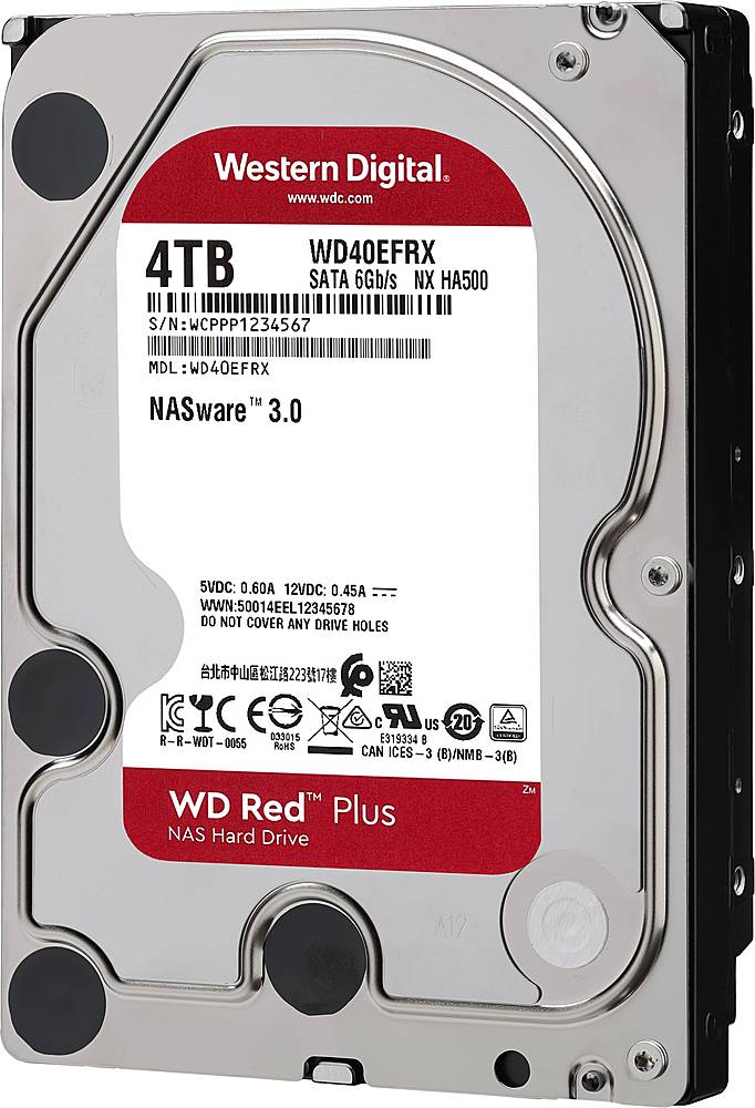 NAS Red 4TB Plus Best WD40EFRX Buy: SATA WD Internal Hard Drive
