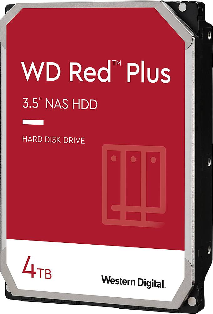 Best Buy: WD Red Plus 4TB Internal SATA NAS Hard Drive WD40EFRX