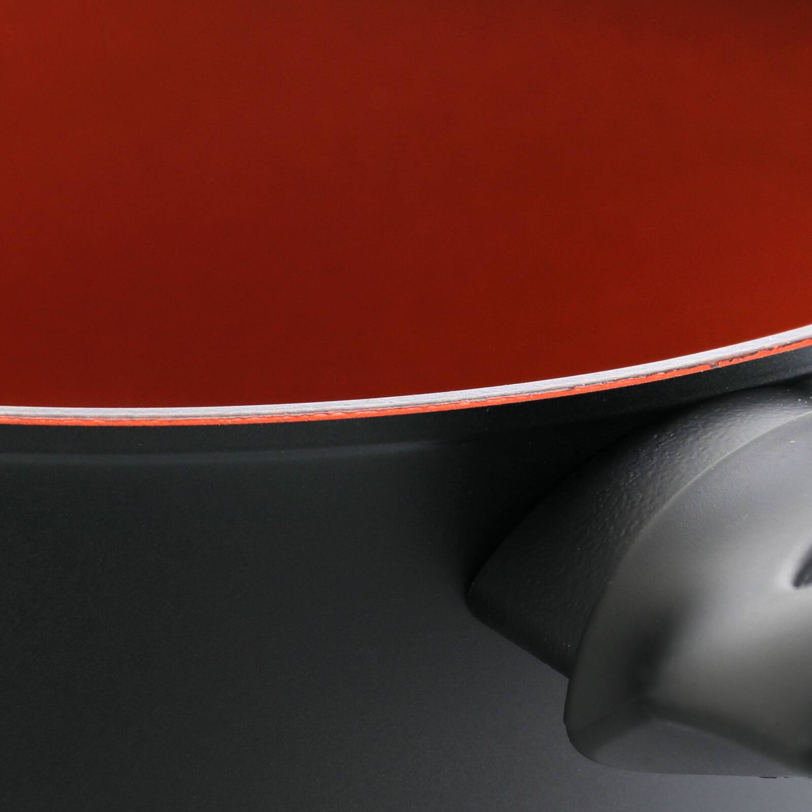 Alt View 3. Tosca - Tosca Terra-Cotta 4.75 Quart Aluminum Nonstick Dutch Oven - Black.