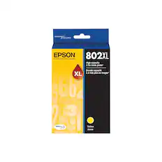 DESIGNED FOR EXCELLENCE
EPSON 802XL
EXCEED YOUR VISION
High-capacity 2.5x more prints*
Grande capacité XL 2,5 fois plus de tirages*
Yellow Ultra - Jaune