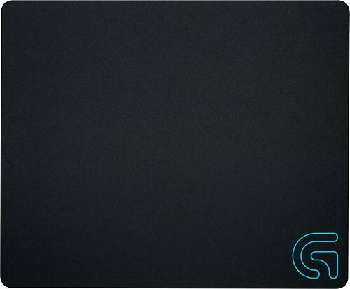 Front Standard. Logitech - G240 Gaming Mouse Pad - Black.