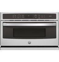 GE Profile - Advantium 30" Built-In Single Electric Wall Oven with Microwave - Stainless Steel - Front_Zoom