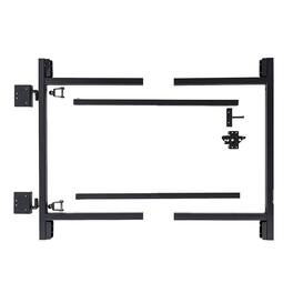 Adjust-A-Gate - Steel Frame Gate Building Kit, 36"-60" Wide Opening Up To 4' High - Black