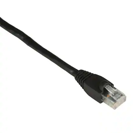 Front. Black Box - Blackbox Gigatrue EVNSL647-0006 Patch Cable - Black - 6 Feet - CAT 6 - UTP - RJ-45 Male - Snagless - Black.