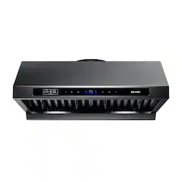 Brano - 30 inches - Externally Vented - Under cabinet Range Hood - Black