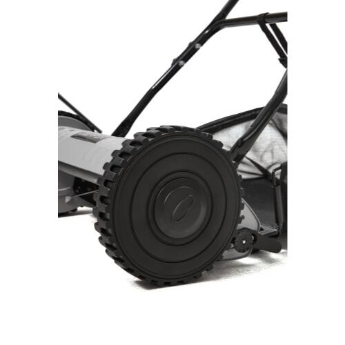 Alt View 6. Dapper Supply - 16-Inch Push Reel Lawn Mower with Grass Catcher, 5-Blade Manual Hand Mower, Adjustable Cutting Height - Black.