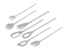 Hutzler - 7 Piece Melamine Mixing Spoon Set - White