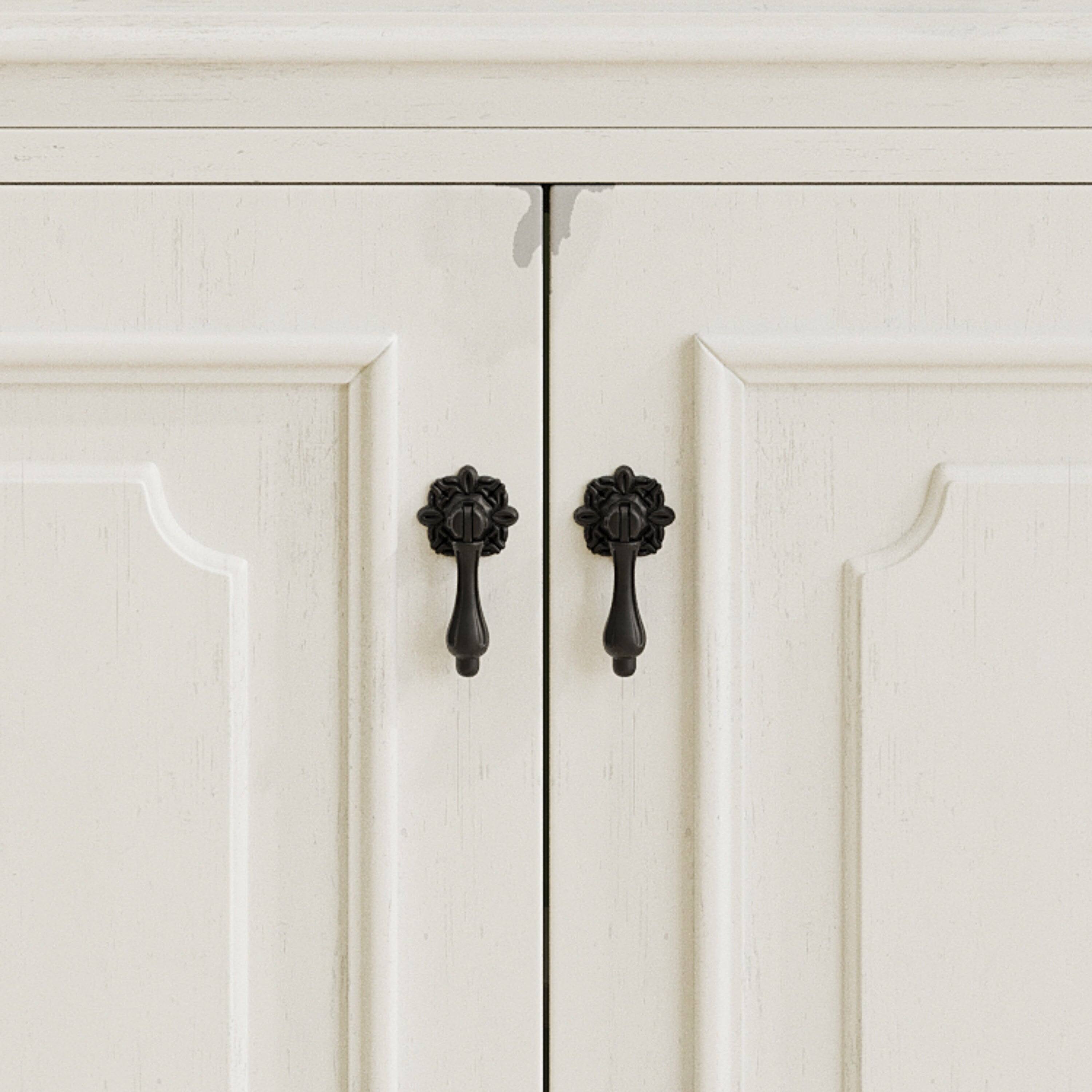 Alt View 6. Boyel Living - 31 Inch Vintage Bathroom Vanity with Sink Rustic Cabinet Soft Close Doors Adjustable Shelf White - White.