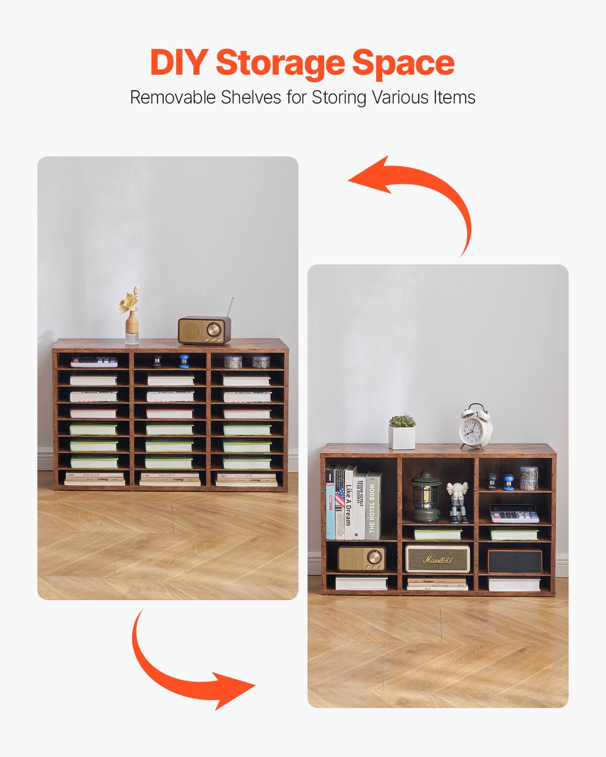 DIY Storage Space  
Removable Shelves for Storing Various Items  

- Like 2 Dream  
- BOOK HOTEL THE  
- Maweekt