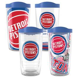 Tervis - Detroit Pistons Four-Pack 16oz. Classic Tumbler Set - Multicolor
