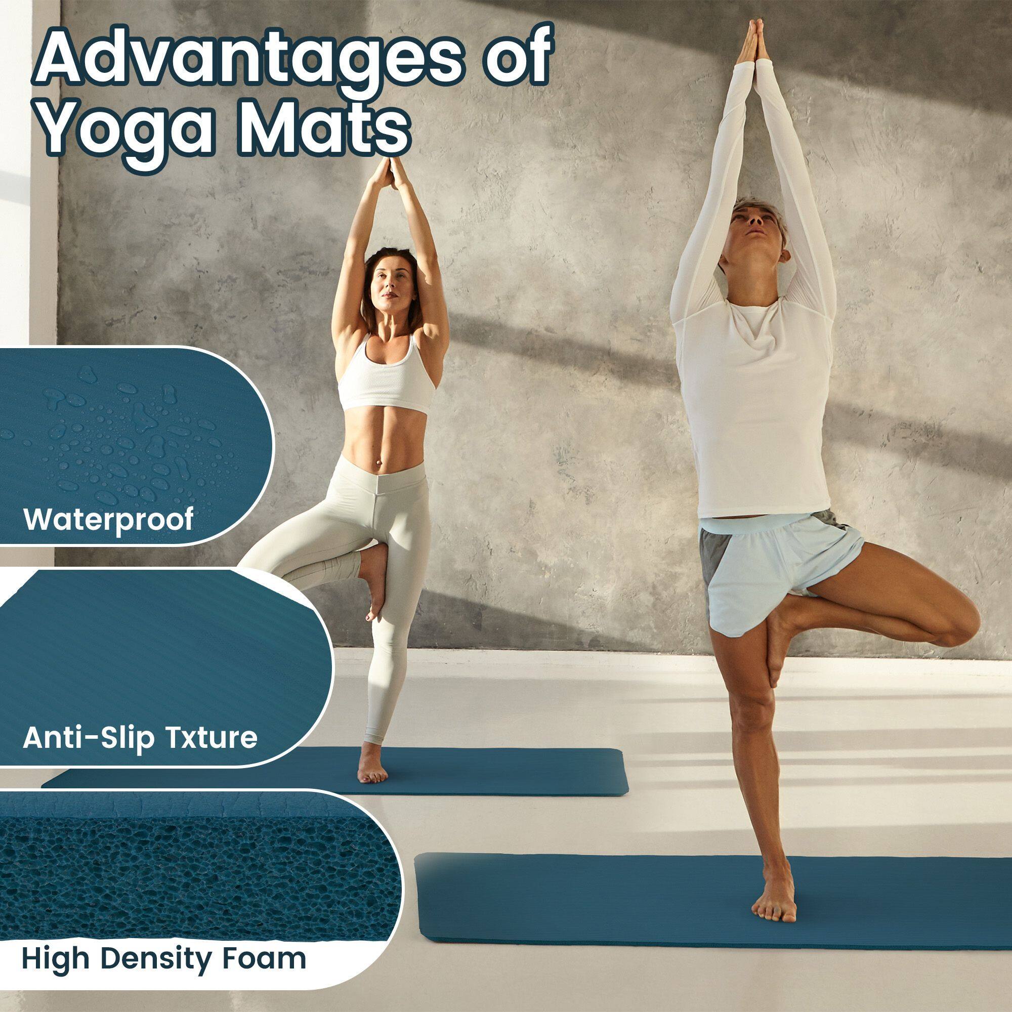 Advantages of Yoga Mats

- Waterproof
- Anti-Slip Texture
- High Density Foam