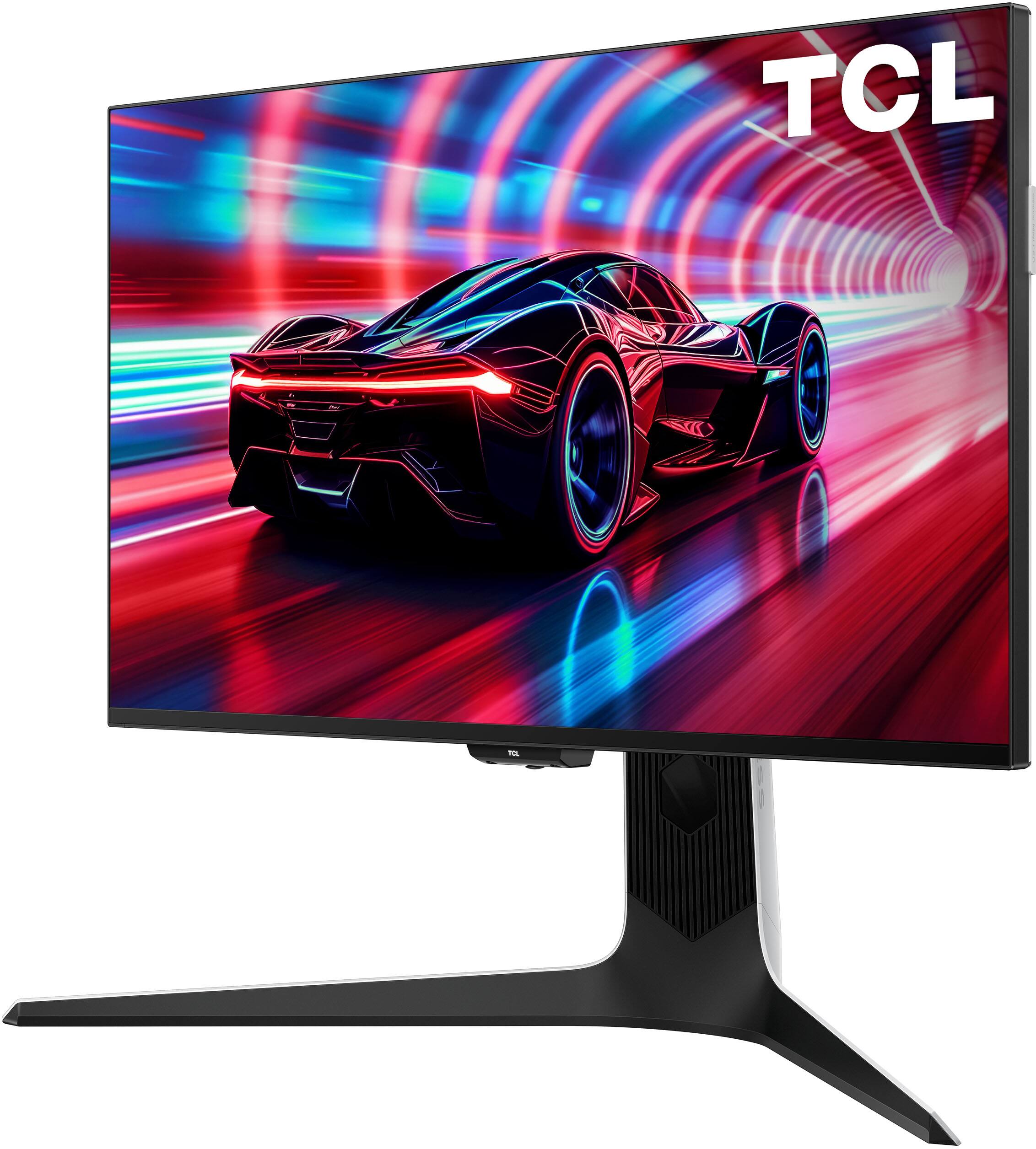 Alt View 19. TCL - 27" R94 Series 4K UHD HDR QD-Mini LED Gaming Monitor - Black and White.