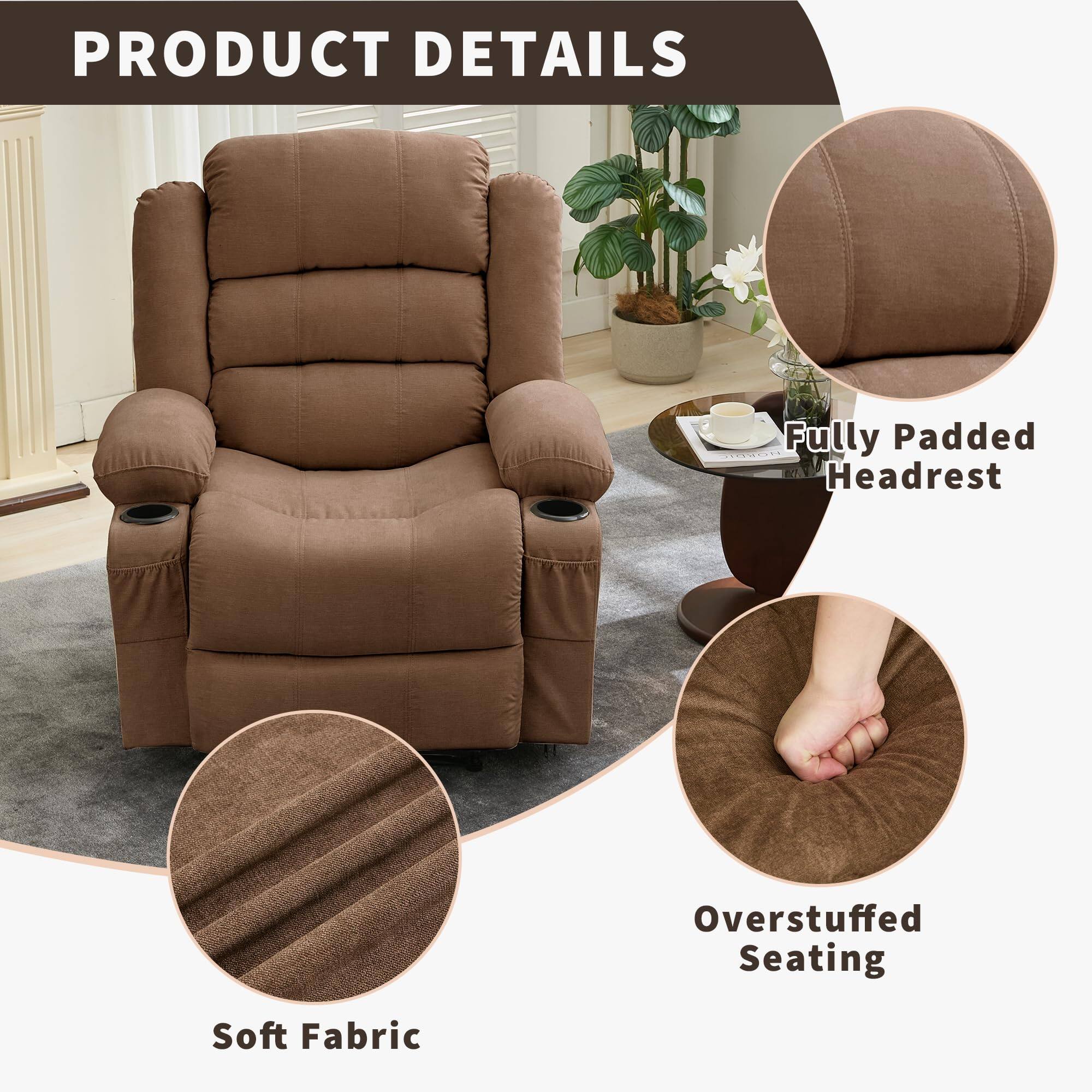 PRODUCT DETAILS

- Fully Padded Headrest
- Soft Fabric
- Overstuffed Seating