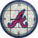 Front Standard. Memory Company - Atlanta Braves Glass Clock.