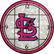 Front Standard. Memory Company - St. Louis Cardinals Glass Clock.