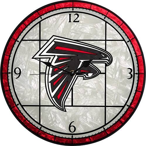 Front Standard. Memory Company - Atlanta Falcons Glass Clock.