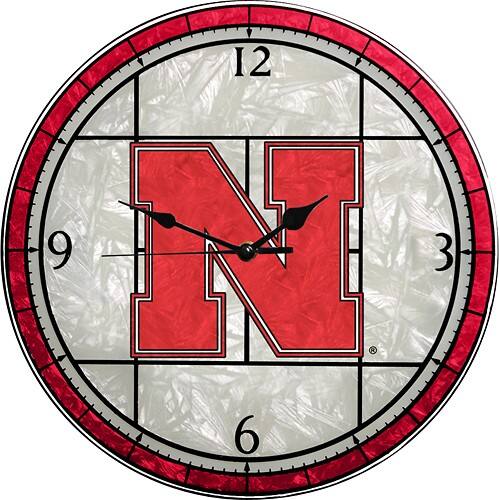 Front Standard. Memory Company - Nebraska Glass Clock.