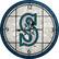 Front Standard. Memory Company - Seattle Mariners Glass Clock.