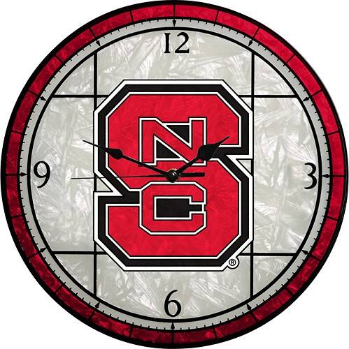 Front Standard. Memory Company - NC State Glass Clock.