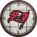 Front Standard. Memory Company - Tampa Bay Buccaneers Glass Clock.
