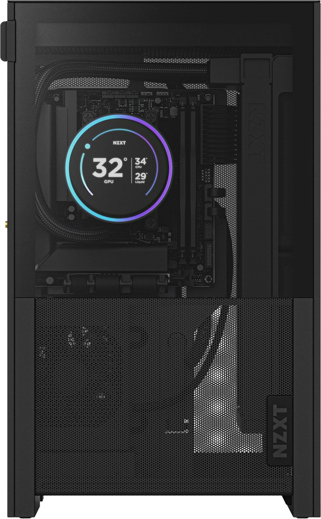 NZXT  
32°C GPU  
34°C CPU  
29°C Liquid