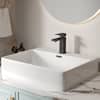 Front. Bothwa Home - Bothwa Home BF-FD101-MB 6 - Inch Felix Single Handle Bathroom Faucet in Matt Black Finish - Matt Black.