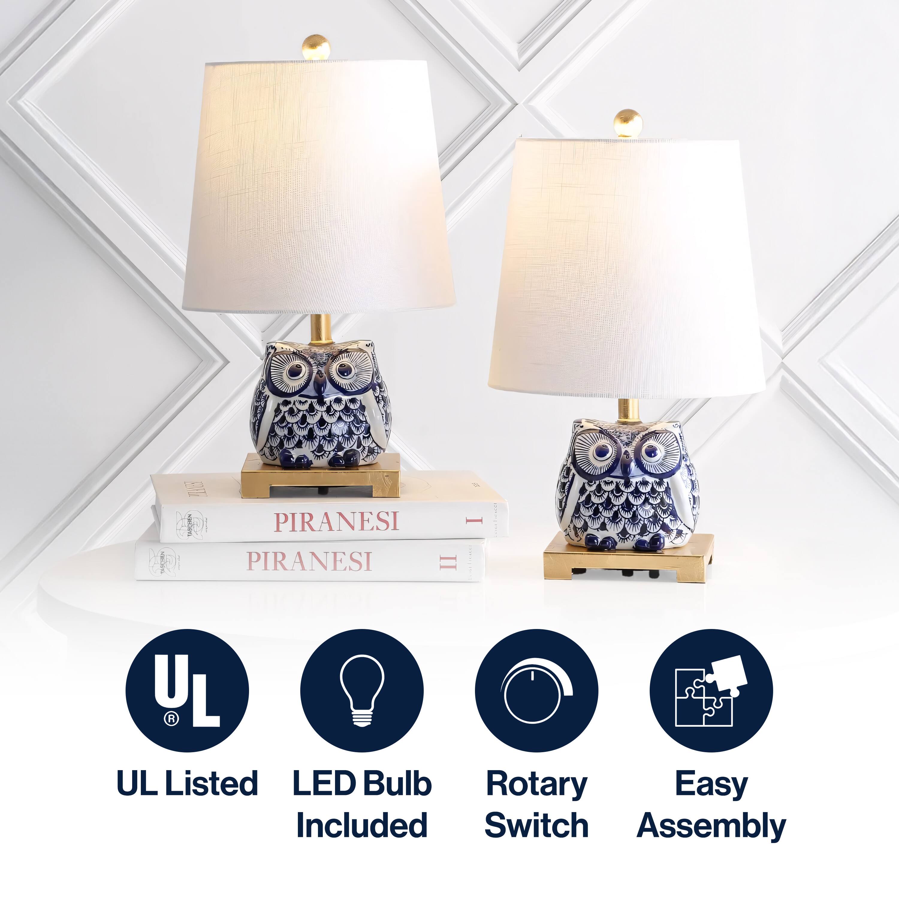 PIRANESI I  
PIRANESI II  

UL Listed  
LED Bulb Included  
Rotary Switch  
Easy Assembly