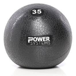 Power Systems - MEGA Slam Ball Prime (35 lb), No-Bounce 10" Medicine Ball for Strength & Core Training - Black