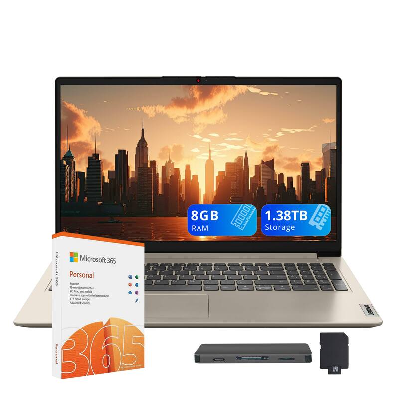 Microsoft 365 Personal - 1 person  
8GB RAM  
1.38TB Storage  
Advanced security
