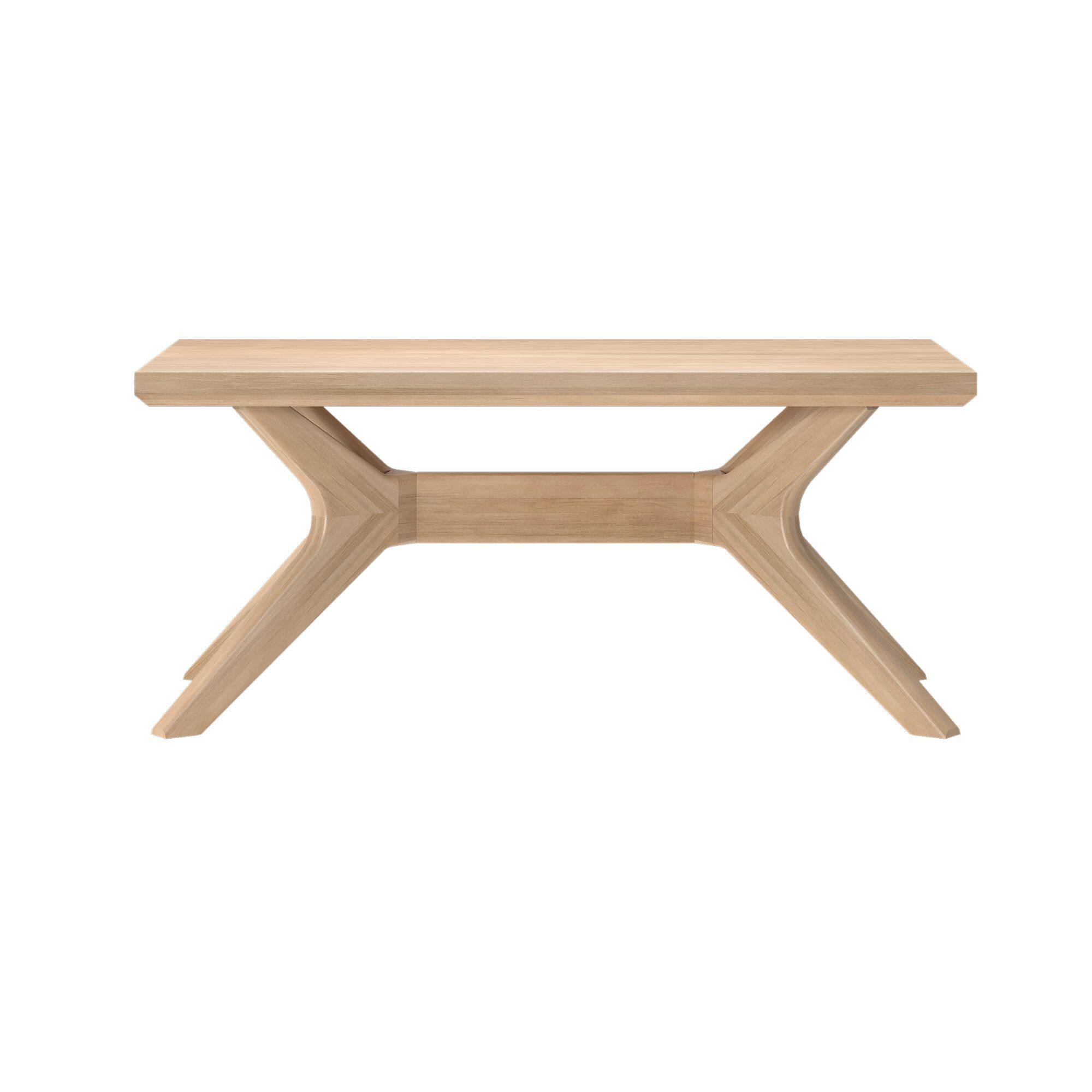 Alt View 3. Plank+Beam - Verso Rectangular Coffee Table (40in x 20in / 1020mm x 510mm), Blonde - Blonde.